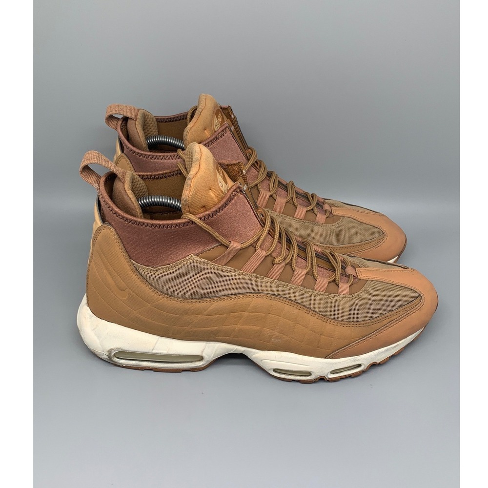Nike Air Max 95 Wheat Brown Sneakerboot 806809-201 Men's Sz 13